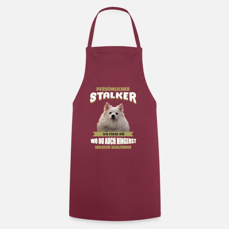 Deutscher Spitz Hund - Deutscher Spitz - Kochschürze - Bordeaux