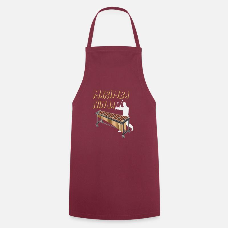 Marimba Ninja Pour les maillets de marimba - Tablier de cuisine - bordeaux