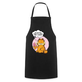Garfield Die Besten Dinge Im Leben Sind Essbar - Kochschürze - Schwarz - Vorne - AI Model Male 185 dark (185cm)