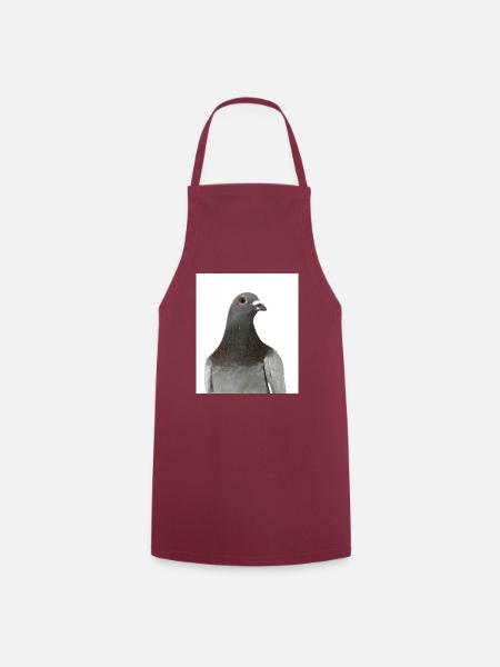 Taube. Pigeon - Kochschürze - Bordeaux