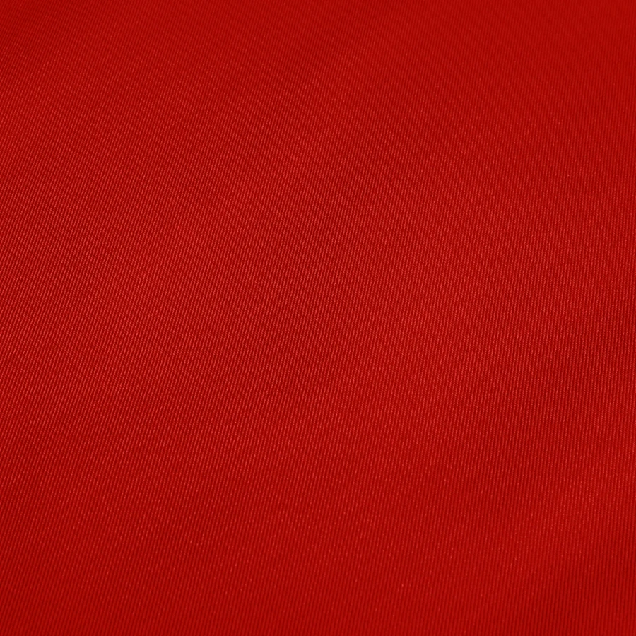 Salt Harbour badge on a cooking apron, red, close-up