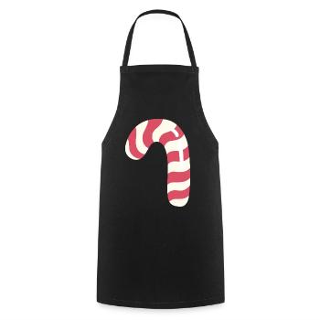 Candy cane - Kochschürze - Schwarz - Vorne - AI Model Male 185 dark (185cm)
