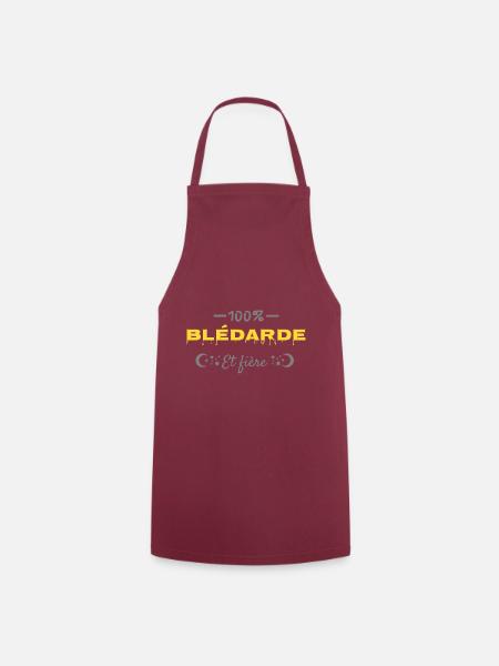 100% blédarde. - Tablier de cuisine - bordeaux