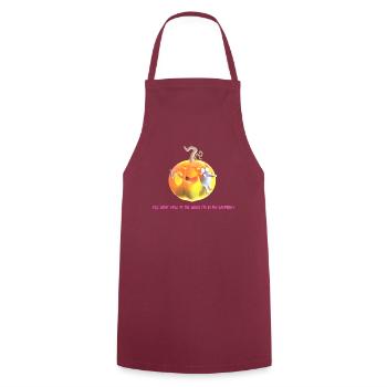 Don't yell at me while I'm in my lantern! - Cooking Apron - bordeaux - Front - AI Model Male 185 dark (185cm)