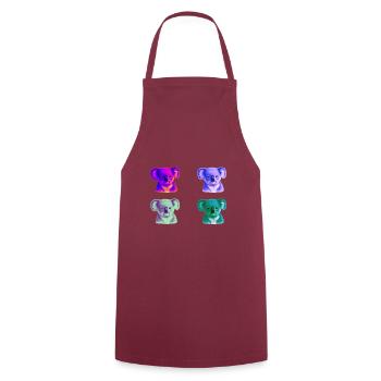 Koala Colorful Gift Idea Koalas Pop Art Pop Art - Cooking Apron - bordeaux - Front - AI Model Male 185 dark (185cm)