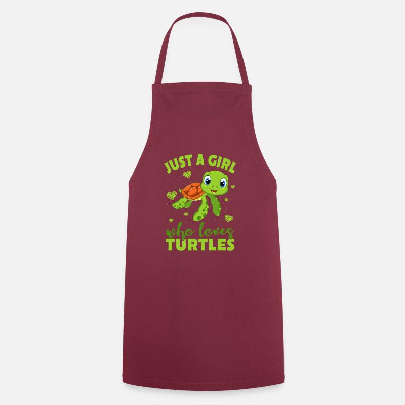 turtle - Cooking Apron - bordeaux