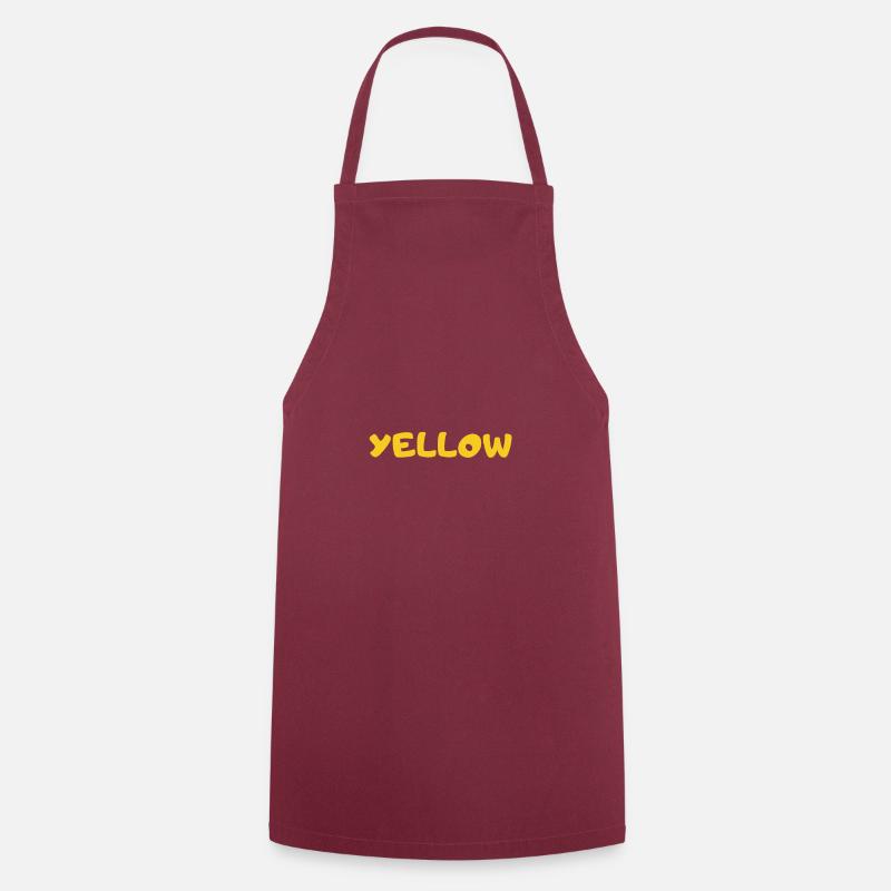 Yellow - Cooking Apron - bordeaux