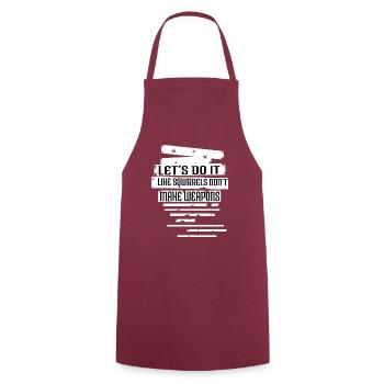 jokes birthday present pride funny quote birthday - Cooking Apron - bordeaux - Front - AI Model Male 185 dark (185cm)