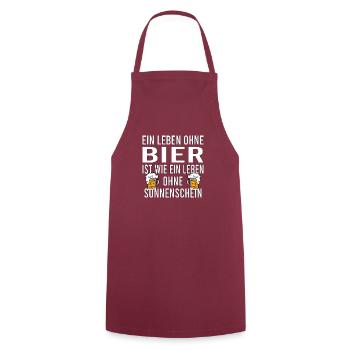 Vatertag Himmelfahrt Bier Nachbar Nachbarn Saufen - Kochschürze - Bordeaux - Vorne - AI Model Male 185 dark (185cm)