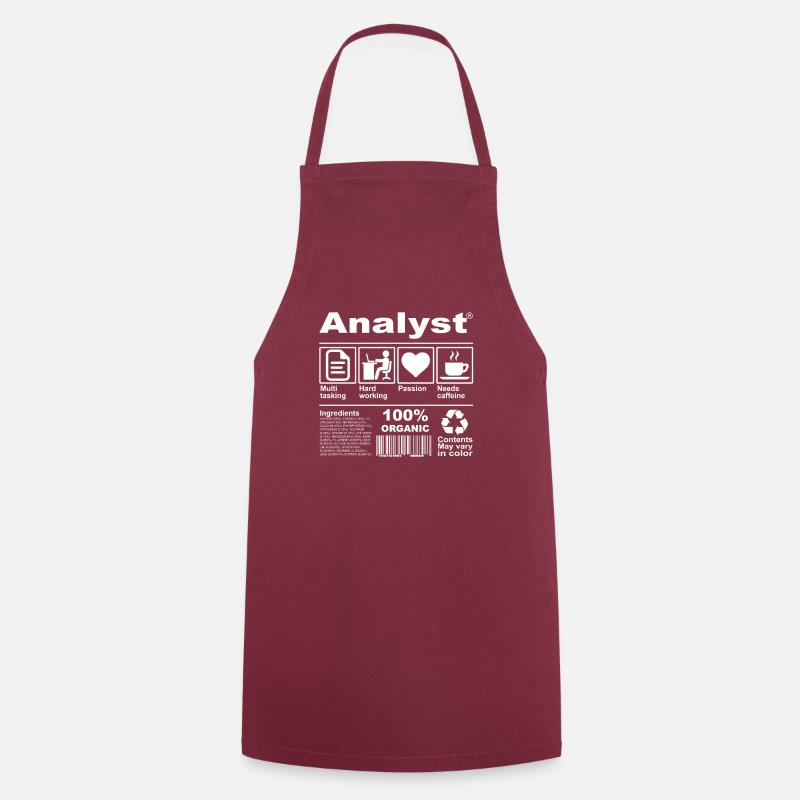 Analyste - Tablier de cuisine - bordeaux