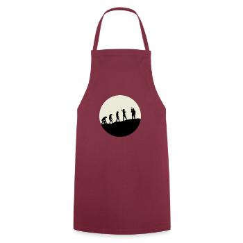 Opérateurs Evolution Moon - Tablier de cuisine - bordeaux - Devant - AI Model Male 185 dark (185cm)