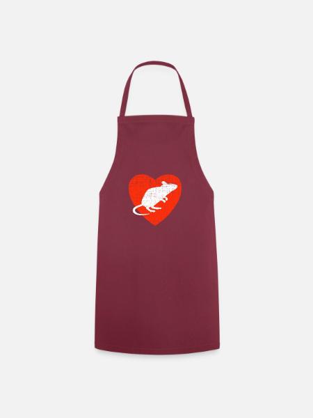 Heart For Mouses - Kochschürze - Bordeaux