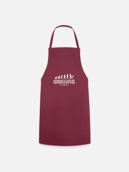 Evolution Of Grilling - Kochschürze - Bordeaux
