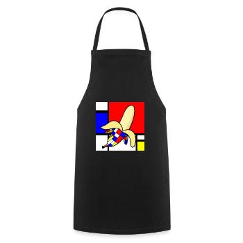Banane - Tablier de cuisine - noir - Devant - AI Model Male 185 dark (185cm)