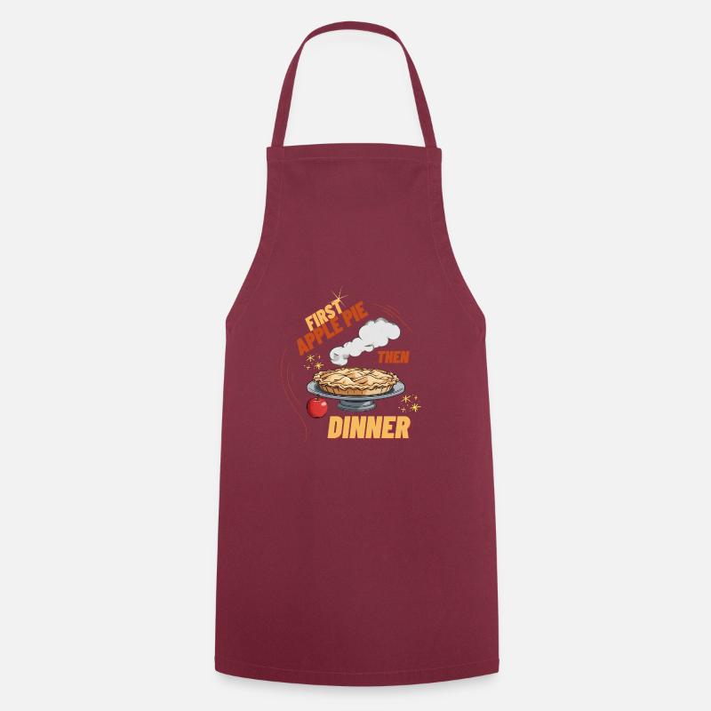 Apple pie before breakfast - Cooking Apron - bordeaux