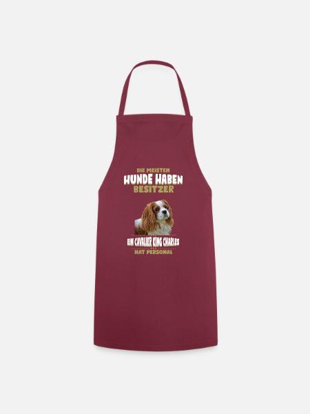 Cavalier King Charles Tshirt - Cavalier King - Kochschürze - Bordeaux