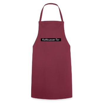 Kottbusser Tor KREUZBERG - Kochschürze - Bordeaux - Vorne - AI Model Male 185 dark (185cm)