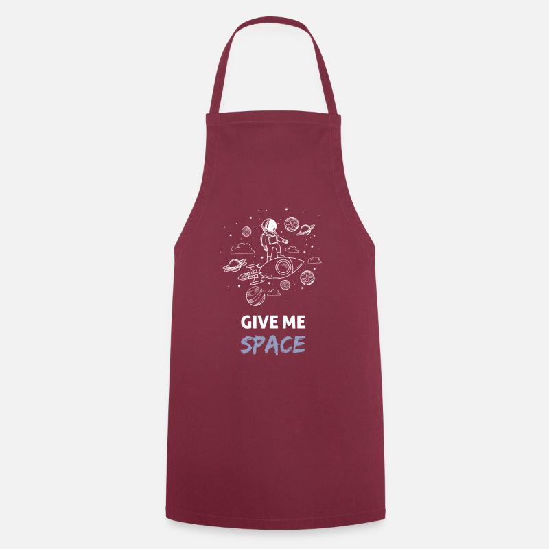 Give me space - Cooking Apron - bordeaux