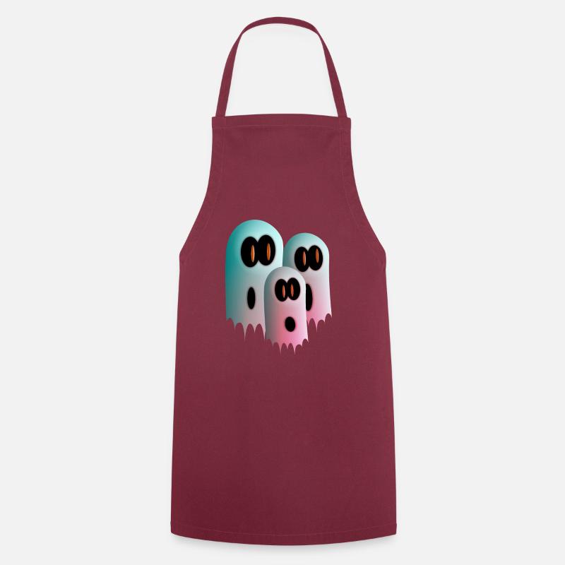 Ghosts - Cooking Apron - bordeaux