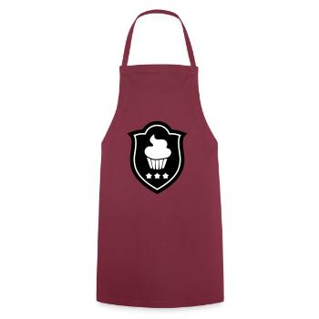 Pâtissier / Pâtisserie / Cuisine / Chef / Gâteau - Tablier de cuisine - bordeaux - Devant - AI Model Male 185 dark (185cm)