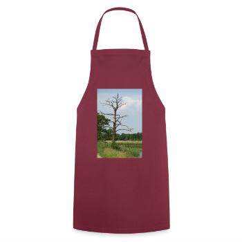 Abandoned tree by the water - Cooking Apron - bordeaux - Front - AI Model Male 185 dark (185cm)