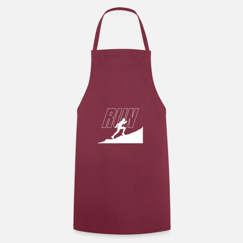 Running Design | Runner & Jogger Gift Idea - Cooking Apron - bordeaux