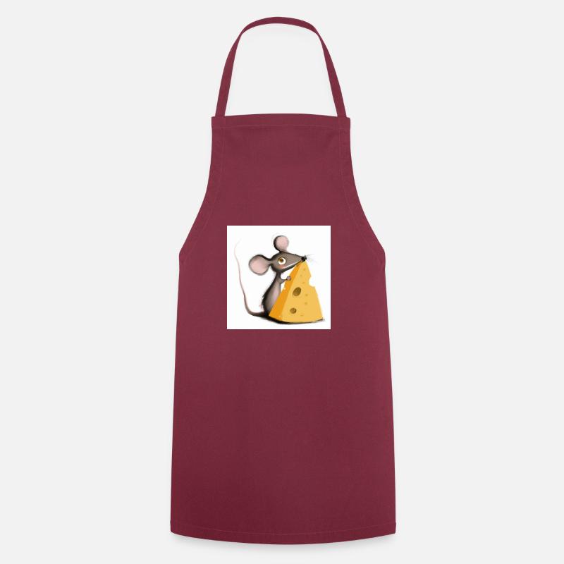 Sweet mouse with cheese - Cooking Apron - bordeaux