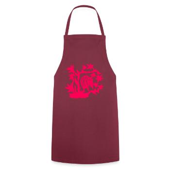 Armadillo - Cooking Apron - bordeaux - Front - AI Model Male 185 dark (185cm)