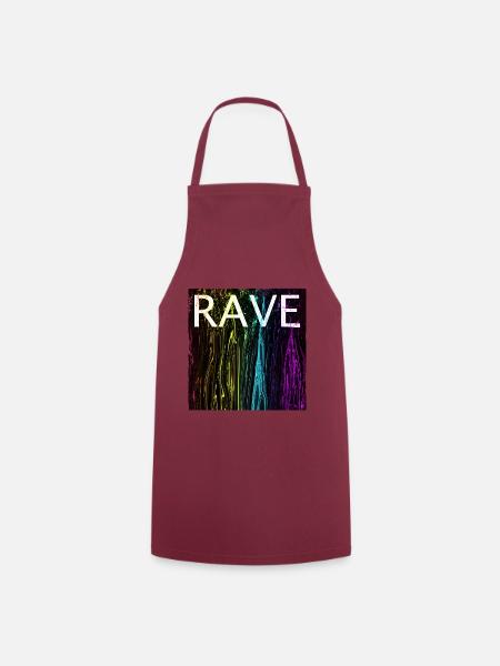 Rave Festival Club EDM House Techno Hardstyle Psy - Kochschürze - Bordeaux