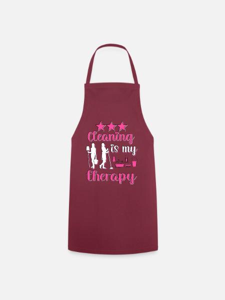 Housekeeper Maid Cleaner - Cooking Apron - bordeaux
