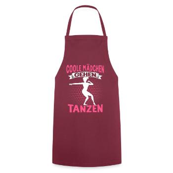 Echte Frauen Können Tanzen. Dance Tanz Sprüche - Kochschürze - Bordeaux - Vorne - AI Model Male 185 dark (185cm)
