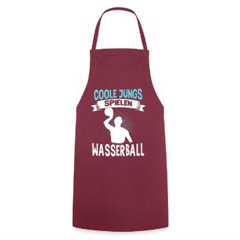 Wasserballer Wassersport Sport Wasserball - Kochschürze - Bordeaux - Vorne - AI Model Male 185 dark (185cm)