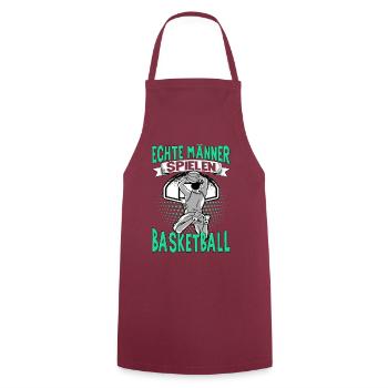 Basketball Training Trikot Coole Jungs Spielen - Kochschürze - Bordeaux - Vorne - AI Model Male 185 dark (185cm)