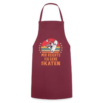 Skateboarder Skateboarding Skaten Skater - Kochschürze - Bordeaux - Vorne - AI Model Male 185 dark (185cm)