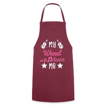 Violin Music Violin Player Musician - Cooking Apron - bordeaux - Front - AI Model Male 185 dark (185cm)