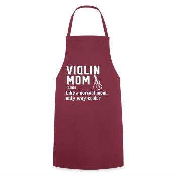 Violin Music Violin Player Musician - Cooking Apron - bordeaux - Front - AI Model Male 185 dark (185cm)