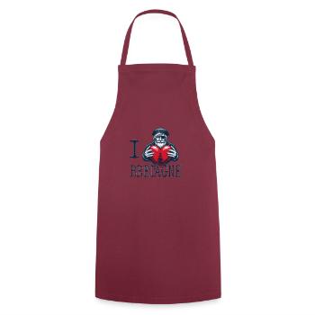 I Love Bretagne Cap-Hornier - Cooking Apron - bordeaux - Front - AI Model Male 185 dark (185cm)