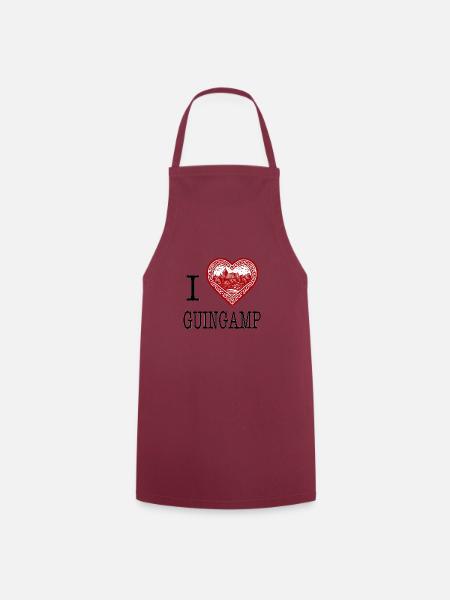 I love Guingamp by I love Bretagne - Cooking Apron - bordeaux