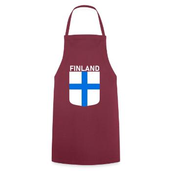 Drapeau Pays 3 - Tablier de cuisine - bordeaux - Devant - AI Model Male 185 dark (185cm)