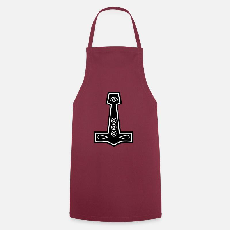 Thor marteau - Tablier de cuisine - bordeaux