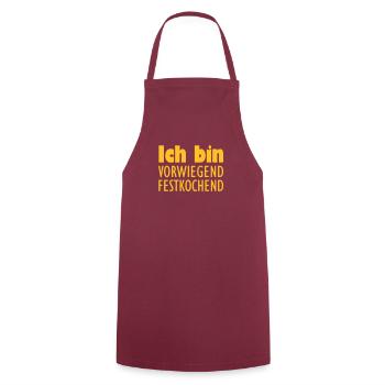 festkochend - Cooking Apron - bordeaux - Front - AI Model Male 185 dark (185cm)