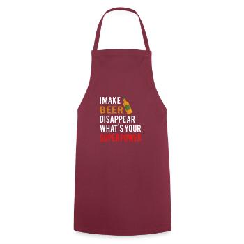 Bière Vin Whisky Schnaps Alcool - Tablier de cuisine - bordeaux - Devant - AI Model Male 185 dark (185cm)