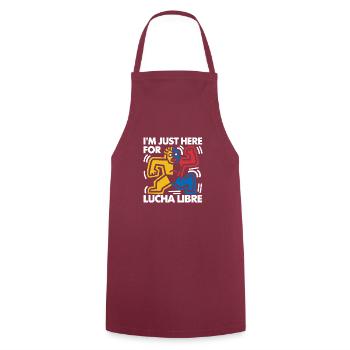 Action et look lutte - Tablier de cuisine - bordeaux - Devant - AI Model Male 185 dark (185cm)