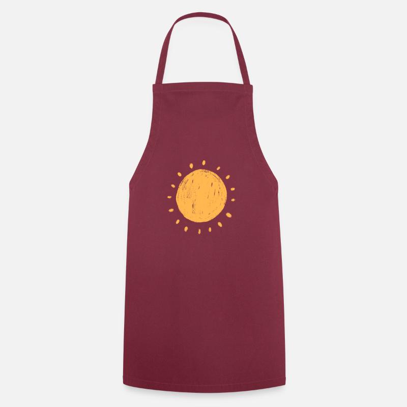 Sonne - Kochschürze - Bordeaux