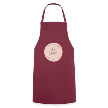Inhale Peace, Exhale Love - Cooking Apron - bordeaux - Front - AI Model Male 185 dark (185cm)