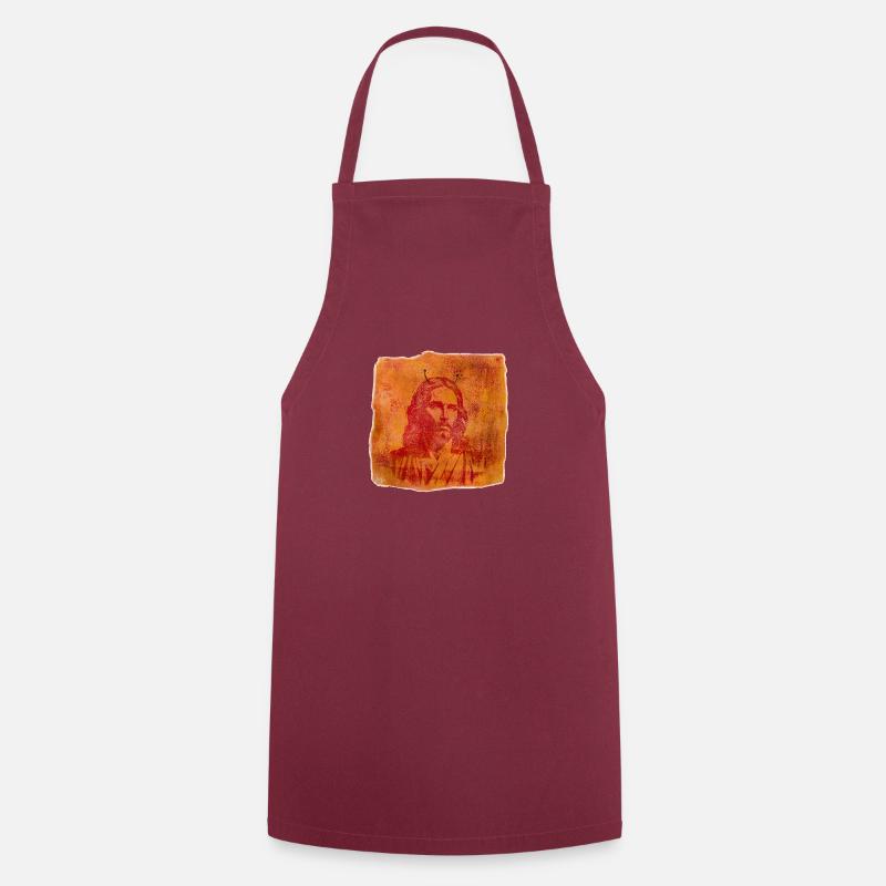 Außerirdischer Jesus - Kochschürze - Bordeaux