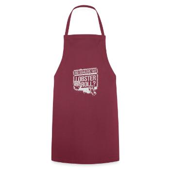 For all seafood lovers - Cooking Apron - bordeaux - Front - AI Model Male 185 dark (185cm)