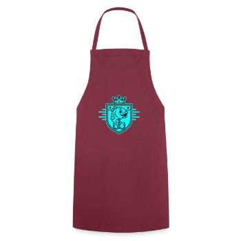 Fishhook Fish Comic - Cooking Apron - bordeaux - Front - AI Model Male 185 dark (185cm)