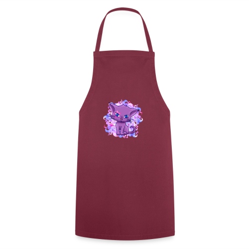 Chat violet - Tablier de cuisine