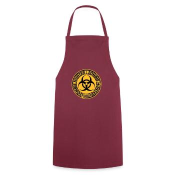 zombie hunter Halloween quote - Cooking Apron - bordeaux - Front - AI Model Male 185 dark (185cm)